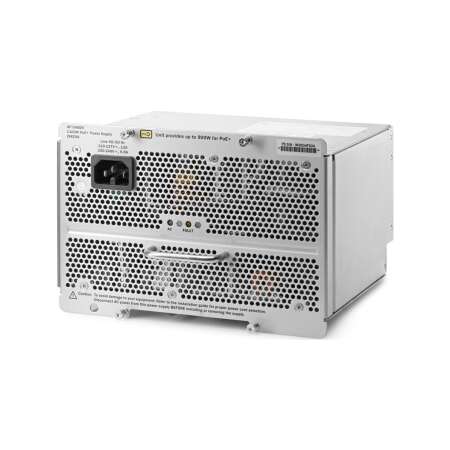 HPE J9829A. Produkttyp: Stromversorgung. Kompatibilität: Aruba 5400R zl2. Gesamtleistung: 1100 W, AC Eingangsspannung: 110 - 240 V, AC Eingangsfrequenz: 50 - 60 Hz. Breite: 189,2 mm, Tiefe: 158,7 mm, Höhe: 129,5 mm