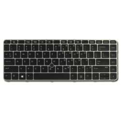 HP - Ersatztastatur - mit Hintergrundbeleuchtung (backlight) - Layout Schweiz für Elitebook 840 G3 und G4