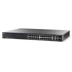Cisco Small Business SG300-28MP - Switch - L3 - verwaltet - 24 x 10/100/1000 (PoE+), 2 x 10/100/1000, 2 x Kombi-Gigabit-SFP - Desktop, an Rack montierbar - PoE+ (375 W) USED, ohne Verpackung
