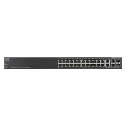 Cisco Small Business SG300-28MP - Switch - L3 - verwaltet - 24 x 10/100/1000 (PoE+), 2 x 10/100/1000, 2 x Kombi-Gigabit-SFP - Desktop, an Rack montierbar - PoE+ (375 W) USED, ohne Verpackung
