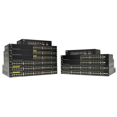 Cisco 250 Series SG250-26HP - Switch - Smart - 24 x 10/100/1000 (PoE+)  + 2 x Kombi-Gigabit-SFP - an Rack montierbar - PoE+ (100 W)