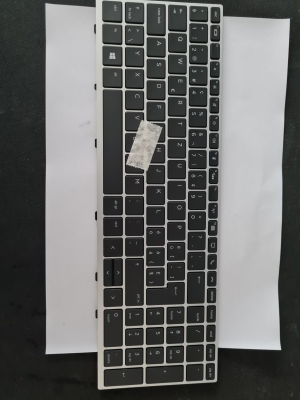 HP Ersatz Keyboard mit Backlight/ hintergundbeleuchtung  für Elitebook 850 G5 und G6, Elitebook 755 G5/G6 mit Pointing Stock, Schweizer Layout QWERTZ