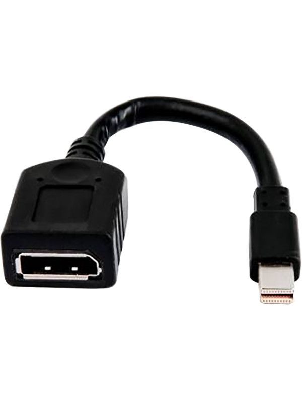 HP Single miniDP-auf-DP-Adapter-Kabel. Anschluss 1: DisplayPort, Anschluss 2: Mini DisplayPort, Steckverbinder 1 Geschlecht: Weiblich. Gewicht: 90 g, Menge pro Packung: 1 Stück(e)