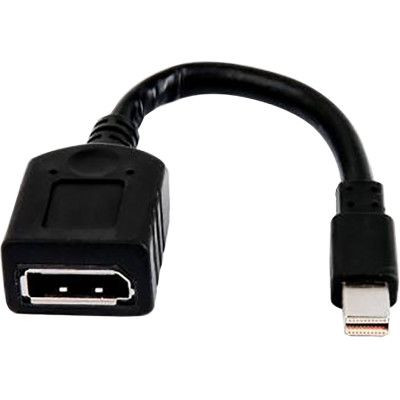 HP Single miniDP-auf-DP-Adapter-Kabel. Anschluss 1: DisplayPort, Anschluss 2: Mini DisplayPort, Steckverbinder 1 Geschlecht: Weiblich. Gewicht: 90 g, Menge pro Packung: 1 Stück(e)