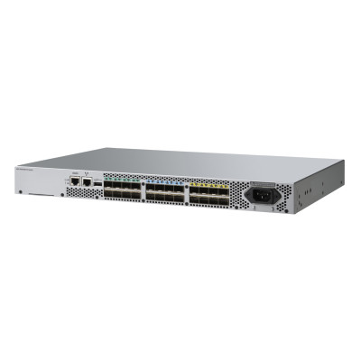 HPE SN3600B - Managed - Keine - Vollduplex - Rack-Einbau - 1U 24/24 Fibre Channel Switch mit 32 Gb