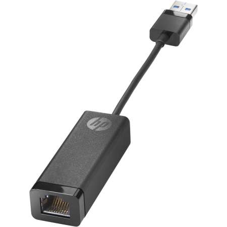 HP USB-3.0-zu-Gigabit-LAN-Adapter. Anschluss 1: RJ-45, Anschluss 2: USB 2.0 Type-A