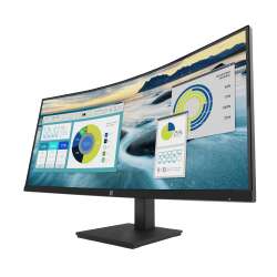 HP P34hc Curved Display (Schwarz), 34" WQHD VA, 65W USB-C Power Delivery, Webcam, 3 Jahre Garantie (Austausch am naechsten Arbeitstag)