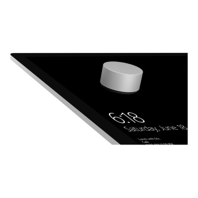Microsoft Surface Dial - Cursor (Puck) - kabellosBluetooth 4.0 - Magnesium - kommerziell - für Surface Book - Laptop -