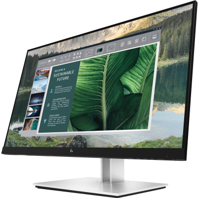 HP E24U G4 USB-C Display, 23.8" FHD (1920x1080), 16:9, IPS 250 nits, USB-C 3.2 Gen 2 65 Watt Power Delivery, 93 PPI, HP Eye Ease, USB-C 3.2 Gen 2 65W, DP 1.2 in, DP 1.2 Out, HDMI, 4x USB-A 3.2 Gen 1, Single Power On, 99% sRGB, Height Adjustable 150mm, Til