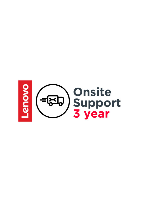 Lenovo 3 Year Onsite Support (Add-On). Anzahl Benutzerlizenzen: 1 Lizenz(en), Zeitraum: 3 Jahr(e), Dienststunden (hours x days): 24x7, Typ: Vor Ort Lenovo Gold Partner Schweiz