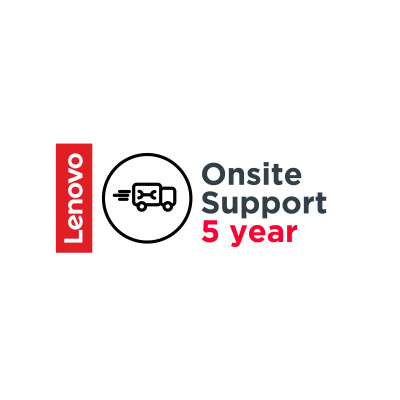 Lenovo 5 Year Onsite Support (Add-On). Anzahl Benutzerlizenzen: 1 Lizenz(en), Zeitraum: 5 Jahr(e), Dienststunden (hours x days): 24x7, Typ: Vor Ort Lenovo Gold Partner Schweiz