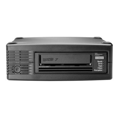 HPE StoreEver LTO-7 Ultrium 15000 External - LTO - 2,5:1 - Serial Attached SCSI (SAS) - 5,25" Halbe Höhe - Schwarz - 6000 GB Tape Drive