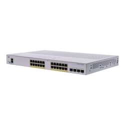 Cisco Business 350 Series 350-24P-4X - Switch - L3 - managed - 24 x 10/100/1000 (PoE+), 4 x 10 Gigabit SFP+ - an Rack montierbar - PoE+ (195 W)