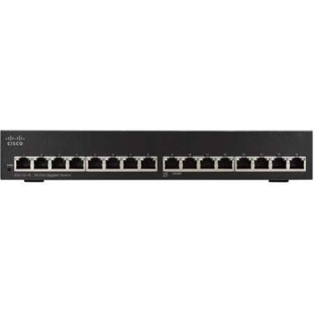 Cisco Small Business SG110-16 - Unmanaged - L2 - Gigabit Ethernet (10/100/1000) - Vollduplex - Rack-Einbau - 1U} x RJ-45