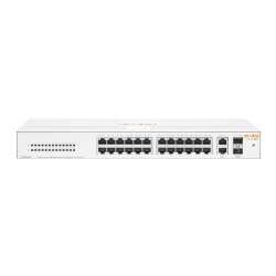HPE Aruba Instant On 1430 26G 2SFP. Switch-Typ: Unmanaged, Switch-Ebene: L2. Basic Switching RJ-45 Ethernet Ports-Typ: Gigabit Ethernet (10/100/1000), Anzahl der basisschaltenden RJ-45 Ethernet Ports: 26. Vollduplex. MAC-Adressentabelle: 16384 Eintragunge