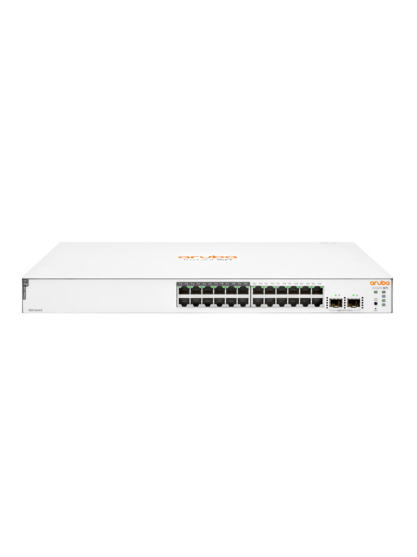 HPE Instant On 1830 24G 12p Class4 PoE 2SFP 195W - Managed - L2 - Gigabit Ethernet (10/100/1000) - Power over Ethernet (PoE) - Rack-Einbau - 1U Switch - 24 G 12 PoE-Anschlüsse der Klasse 4 - 2 SFP 195 W