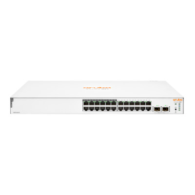 HPE Instant On 1830 24G 12p Class4 PoE 2SFP 195W - Managed - L2 - Gigabit Ethernet (10/100/1000) - Power over Ethernet (PoE) - Rack-Einbau - 1U Switch - 24 G 12 PoE-Anschlüsse der Klasse 4 - 2 SFP 195 W