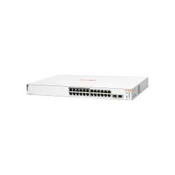 HPE Aruba Networking Aruba Instant On 1830 24G 12p Class4 PoE 2SFP 195W, Managed, L2, Gigabit Ethernet (10/100/1000), Power over Ethernet (PoE), Rack-Einbau, 1U Instant On 1830 Switch - 24 G 12 PoE-Anschlüsse der Klasse 4 - 2 SFP 195 W