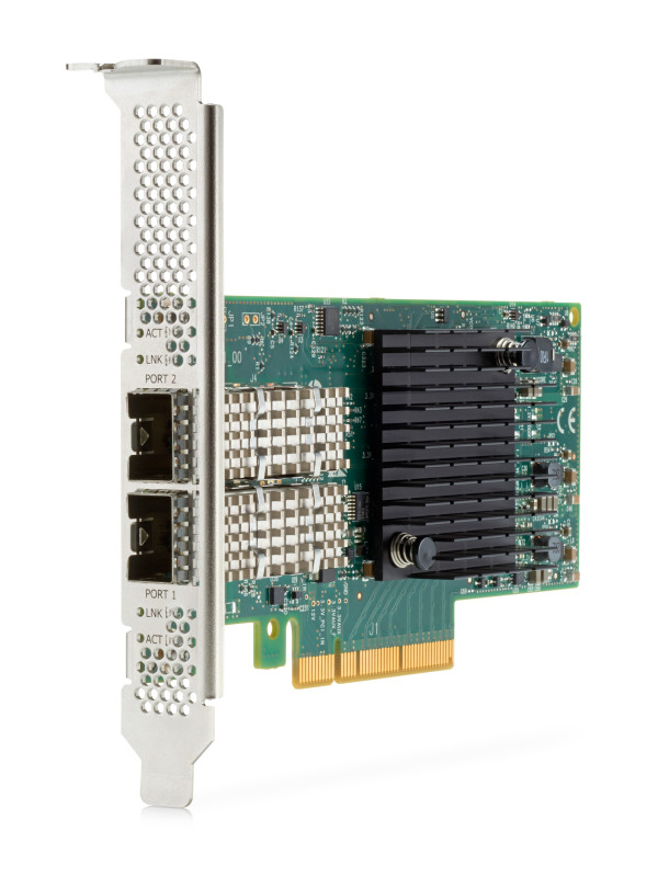 HPE 640SFP28 - Netzwerkadapter - PCIe 3.0 x8 / PCIe 3.0 x4 Low Profile 25 Gigabit Ethernet x 2 - für Apollo 4200 Gen9 - 45XX Gen9; ProLiant DL360 Gen9 - DL560 Gen9 - DL580 Gen9 - XL250a Gen9