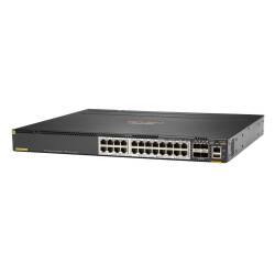 HPE 6300M, Managed L3 Switch mit 24 RJ-45 Ethernet Ports, HPE Smart Rate 1/2,5/5GbE Klasse 6 PoE und 4 SFP56 Anschlüssen. Rack-Einbau, 1U Formfaktor.