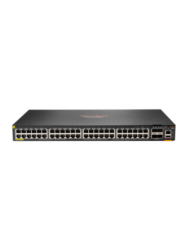 HPE Aruba 6200F 48G Class4 PoE 4SFP+ 740W - Managed - L3 - Gigabit Ethernet (10/100/1000) - Power over Ethernet (PoE) - Rack-Einbau - 1U 740 W Switch