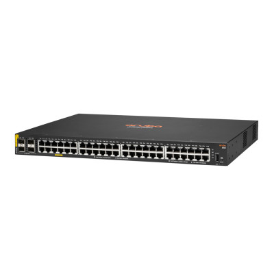 HPE 6100 48G Class4 PoE 4SFP+ 370W - Managed - L3 - Gigabit Ethernet (10/100/1000) - Power over Ethernet (PoE) - Rack-Einbau - 1U Switch