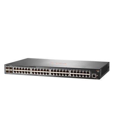 HPE 2930F 48G 4SFP+ - Switch - L3 verwaltet - 48 x 10/100/1000 + 4 x 1 Gigabit/10 Gigabit SFP+ (Uplink) - an Rack montierbar
