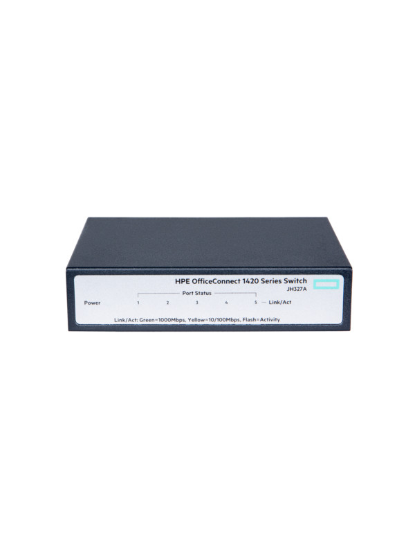 HPE OfficeConnect 1420 5g - Switch - nicht verwaltet 5 x 10/100/1000 - Desktop