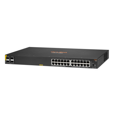 HPE Aruba 6100 24G Class4 PoE 4SFP+ 370W - Managed - L3 - Gigabit Ethernet (10/100/1000) - Power over Ethernet (PoE) - Rack-Einbau - 1U der Klasse 4 4SFP+ 370 W Switch
