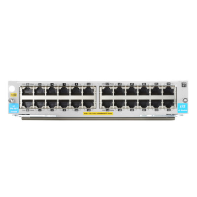 HPE 24-port 10/100/1000BASE-T PoE+ MACsec v3 zl2 Module - Gigabit Ethernet - 10,100,1000 Mbit/s - 10BASE-T - 100BASE-T - 1000BASE-T - IEEE 802.3 - IEEE 802.3ab - IEEE 802.3u - HP 5400R - 261,6 x 206,5 x 44,5 mm zl2-Modul mit 24 Anschl.