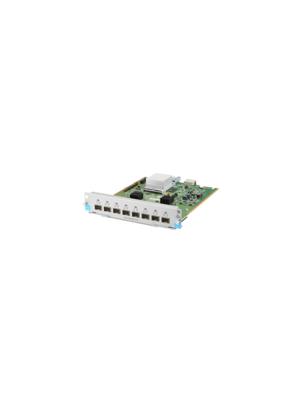 HPE Aruba 8-port 1G/10GbE SFP+ MACsec v3 zl2 Module - 10 Gigabit - 1000,10000 Mbit/s - IEEE 802.3 - IEEE 802.3ab - IEEE 802.3ae - IEEE 802.3u - SFP+ - HP 5400R zl2 Ethernet - 8-Port