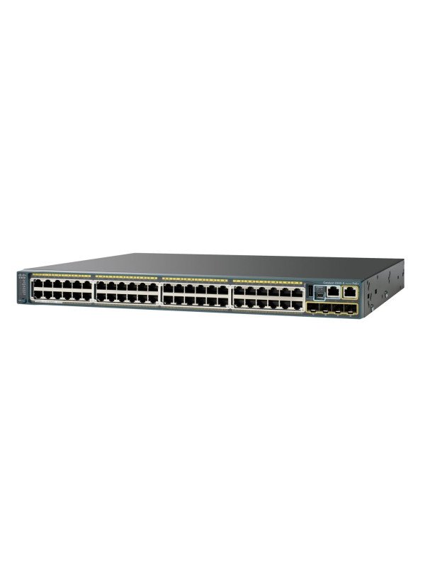 Cisco Catalyst 2960-S - Managed - L2 - Gigabit Ethernet (10/100/1000) - Power over Ethernet (PoE) - Rack-Einbau - 1U 101.2 mpps - 48 RJ-45 10/100/1000 PoE+ - 2 10 Gigabit Ethernet or 2 1 Gigabit Ethernet SFP+ uplink ports  - 740W PoE - 42 dB - 5.9 kg - LA