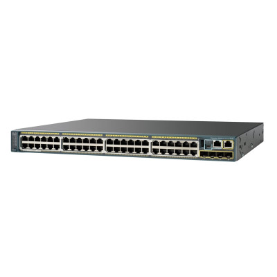 Cisco Catalyst 2960-S - Managed - L2 - Gigabit Ethernet (10/100/1000) - Power over Ethernet (PoE) - Rack-Einbau - 1U 101.2 mpps - 48 RJ-45 10/100/1000 PoE+ - 2 10 Gigabit Ethernet or 2 1 Gigabit Ethernet SFP+ uplink ports  - 740W PoE - 42 dB - 5.9 kg - LA