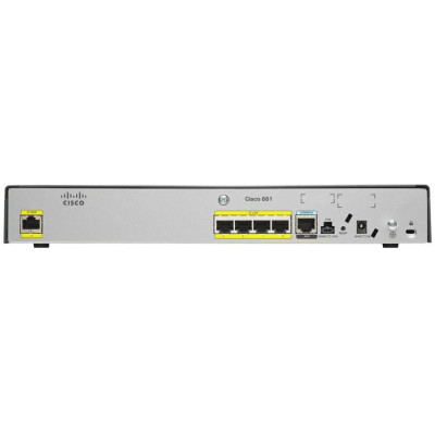 Cisco 888 - Schnelles Ethernet - DSL-WAN - Schwarz G.SHDSL - 4-port 10/100-Mbps - 4 x 10/100-Mbps - 256 MB - USB - QoS - Conexant/Ikanos Chipset - 100-240V