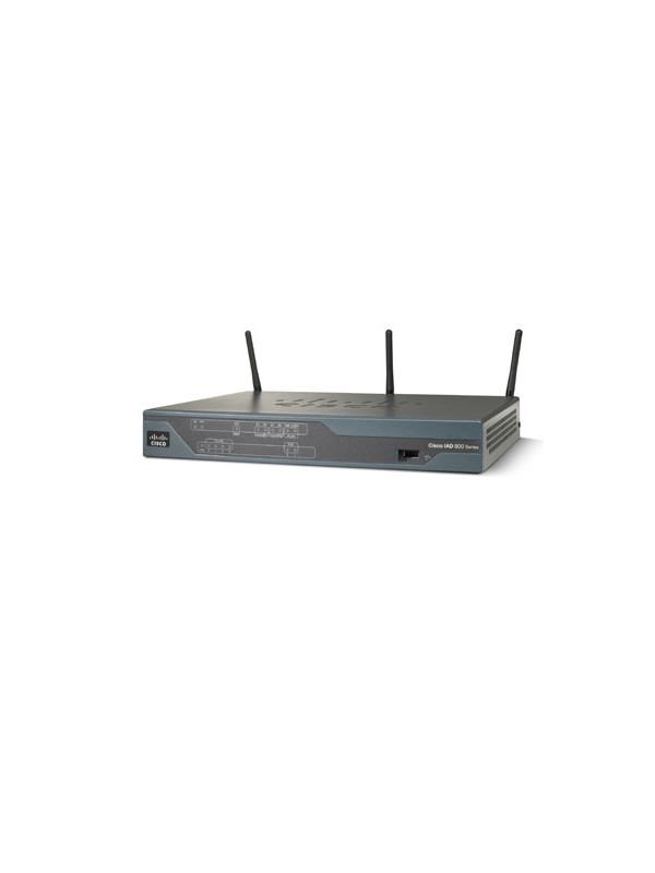 Cisco 881GW - Wi-Fi 4 (802.11n) - Einzelband (2,4GHz) - Eingebauter Ethernet-Anschluss - 3G - Schwarz - Tabletop-Router 10/100-Mbps Fast Ethernet WAN - 4 x 10/100-Mbps - 256 MB - USB - QoS - 100-240V - Security Router 3G - ETSI Compliant