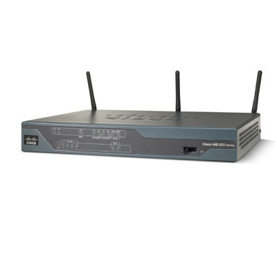 Cisco 881GW - Wi-Fi 4 (802.11n) - Einzelband (2,4GHz) - Eingebauter Ethernet-Anschluss - 3G - Schwarz - Tabletop-Router 10/100-Mbps Fast Ethernet WAN - 4 x 10/100-Mbps - 256 MB - USB - QoS - 100-240V - Security Router 3G - ETSI Compliant