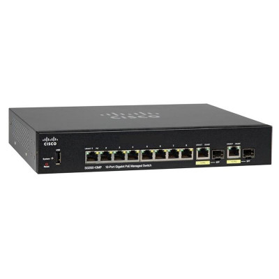 Cisco Small Business SG350-10MP - Managed - L2/L3 - Gigabit Ethernet (10/100/1000) - Power over Ethernet (PoE) - Rack-Einbau 10-Port Gigabit PoE Managed Switch - 160 x 128 x 30 mm - 1.19 kg - JP