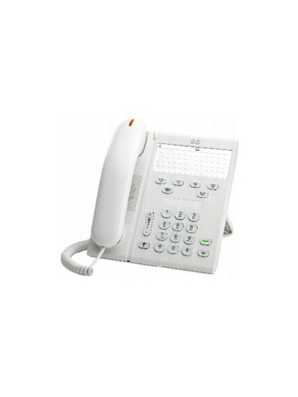 Cisco 6911 - IP-Telefon - Weiß - Kabelgebundenes Mobilteil - G.711,G.711a,G.729,G.729A,G.729ab,iLBC - SCCP - SRTP - TLS - LLDP-MED - DHCP - IVR - RTCP - IEEE 802.3af Phone 6911 - IEEE Ethernet 802.3af - Class 1 - 48 VDC - Standard Handset - Arctic White