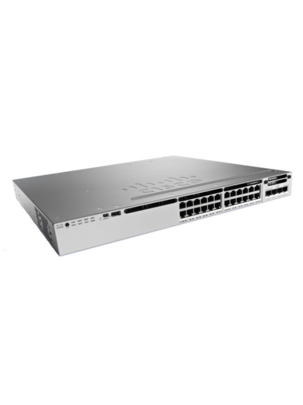Cisco 3850-24S-S - Managed - L3 - Gigabit Ethernet (10/100/1000) - Rack-Einbau - 1U 24 Port - 68.4 Mpps - 350WAC