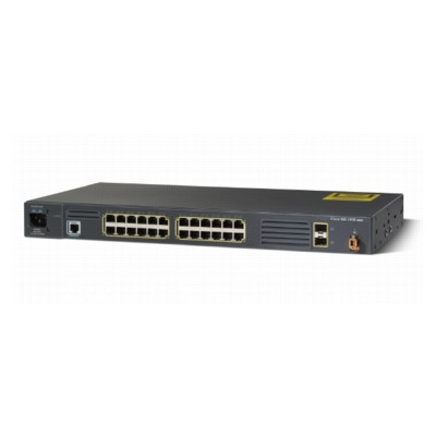 Cisco ME 2400 - Managed - L3+ - Vollduplex - Power over Ethernet (PoE) 24 x Fast Ethernet - 2 x Gigabit Ethernet SFP - 802.1s - 802.1w - 802.1x - 802.3ad - 802.3x - 802.1D - 802.1p - 802.1Q - 802.3 - 802.3u - 802.3ab - 802.3z - SNMPv1/v2/v3 - 1RU - 64MB D