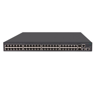 HPE 5130-48G-PoE+-2SFP+-2XGT (370W) EI - Switch - L3 verwaltet - 48 x 10/100/1000 (PoE+) + 2 x 10 Gigabit Ethernet SFP+ / 1 Gigabit Ethernet SFP+ + 2 x 10 Gigabit Ethernet - an Rack montierbar - PoE+ (370 W)