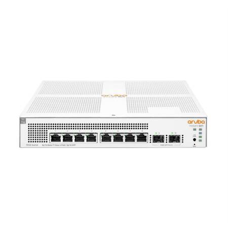 HPE Instant On 1930, L2+ Managed Switch, 8 Gigabit Ethernet Ports, PoE, Rack-Einbau, 1U, 2 SFP, 124 W, 20 Gbit/s