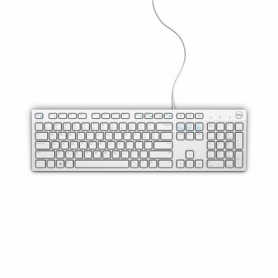 Dell KB216 - Tastatur - USB USA International (QWERTY) - weiß - für Inspiron 3459; Latitude E7270 - E7470; Precision Mobile Workstation 3510 - 5510 - 7510 - 7710