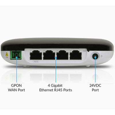 UbiQuiti Networks UF-WIFI - Wi-Fi 4 (802.11n) - Eingebauter Ethernet-Anschluss - Schwarz - Tabletop-Router GPON (SC/APC) - 4 Ethernet (RJ45) - 802.11n AP - 24V passive PoE or DC Jack - 24VDC