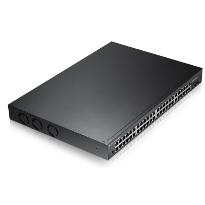 ZyXEL GS1900-48 - Switch - Smart - 48 x 10/100/1000+ 2 Gigabit SFP - Switch - 1 Gbps 48-Port - IPv6 - Voll-Duplex - Ethernet - Power over Ethernet - RJ-45 - Managed - Rack-Modul