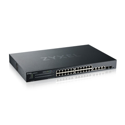 ZyXEL XMG1930-30 - Managed - L3 - 2.5G Ethernet (100/1000/2500) - Rack-Einbau 24-Port 2.5G Multi-Gig Lite-L3 Smart Managed Switch with 6-port 10G Uplink (4 Copper/2 SFP+)