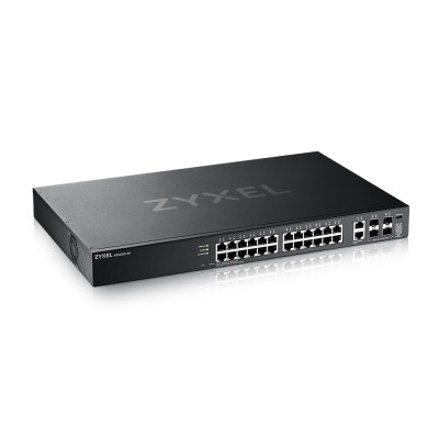 ZyXEL XGS2220-30 - Managed - L3 - Gigabit Ethernet (10/100/1000) - Rack-Einbau 24-port GbE L3 Access Switch with 6 10G Uplink