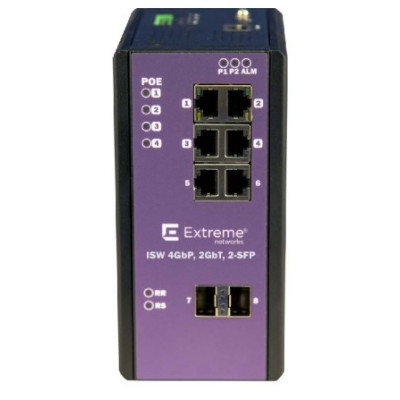 Extreme Networks 16803 - Managed - L2 - Gigabit Ethernet (10/100/1000) - Vollduplex - Power over Ethernet (PoE) - Wandmontage ISW 4GBP - 2GBT - 2-SFP