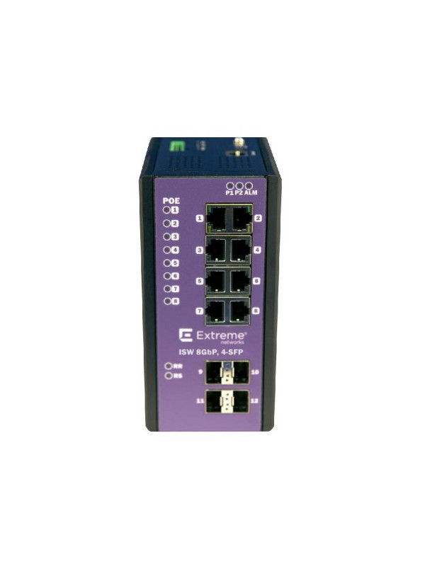 Extreme Networks 16804 - Managed - L2 - Gigabit Ethernet (10/100/1000) - Vollduplex - Power over Ethernet (PoE) ISW 8GBP - 4-SFP