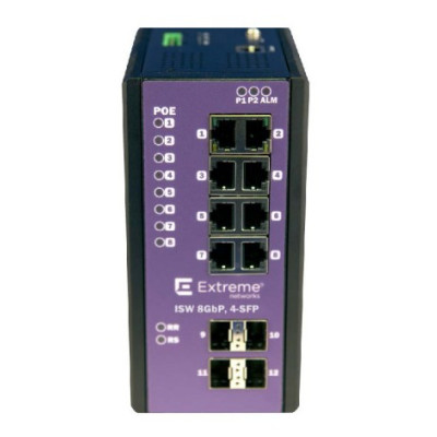 Extreme Networks 16804 - Managed - L2 - Gigabit Ethernet (10/100/1000) - Vollduplex - Power over Ethernet (PoE) ISW 8GBP - 4-SFP